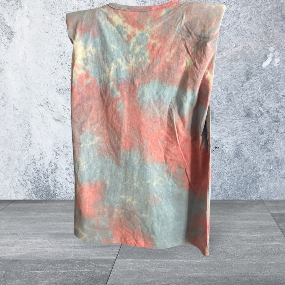 Blank NYC Orange and Green Muscle Tee - Picture 2 of 3